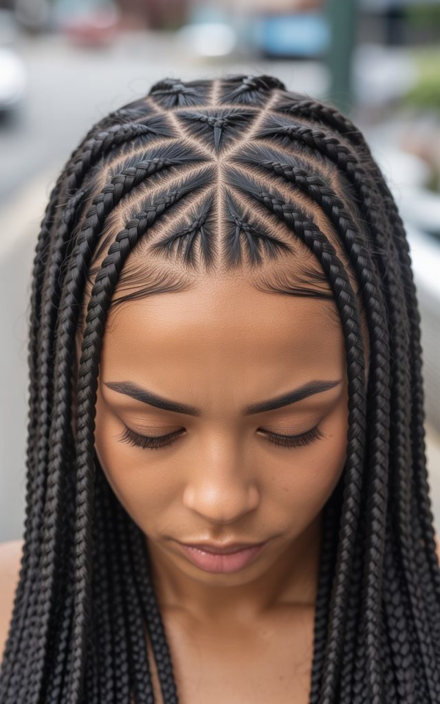 Triangle Box Braids
