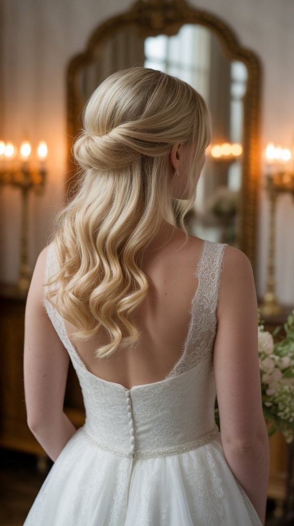 Classic Half Up with Soft Curls