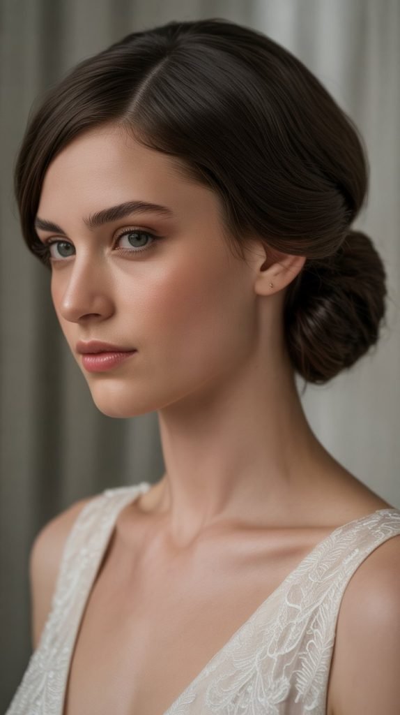 Sophisticated Chignon for Short Hair