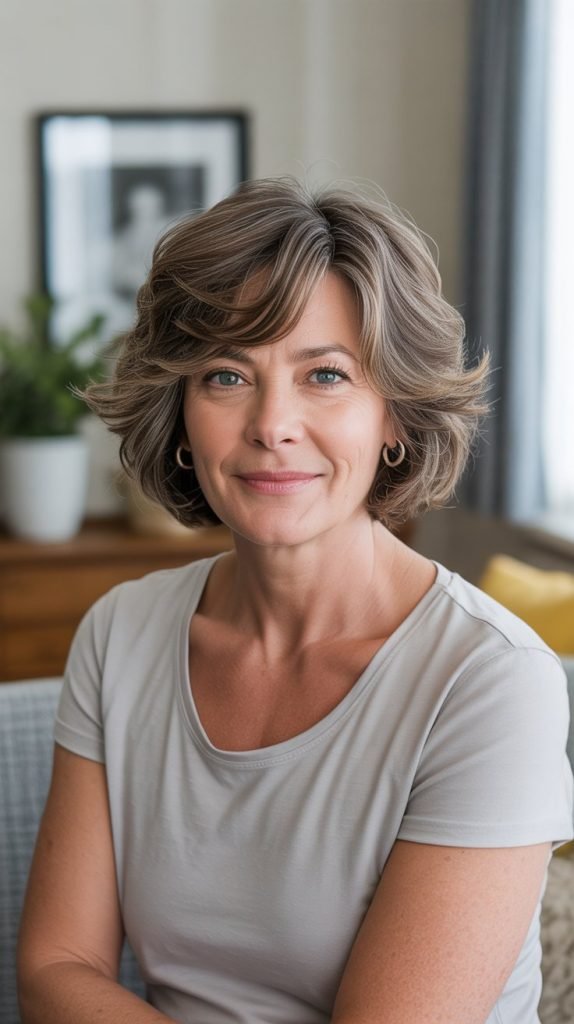 Tousled Bob with Dry Shampoo Texture