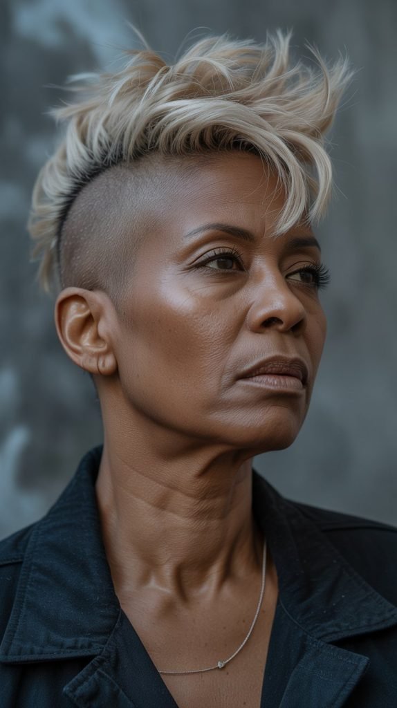 Mohawk with Shaved Sides