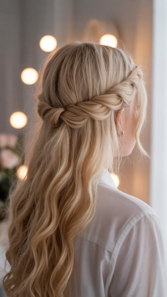 Twisted Halo Half-Up