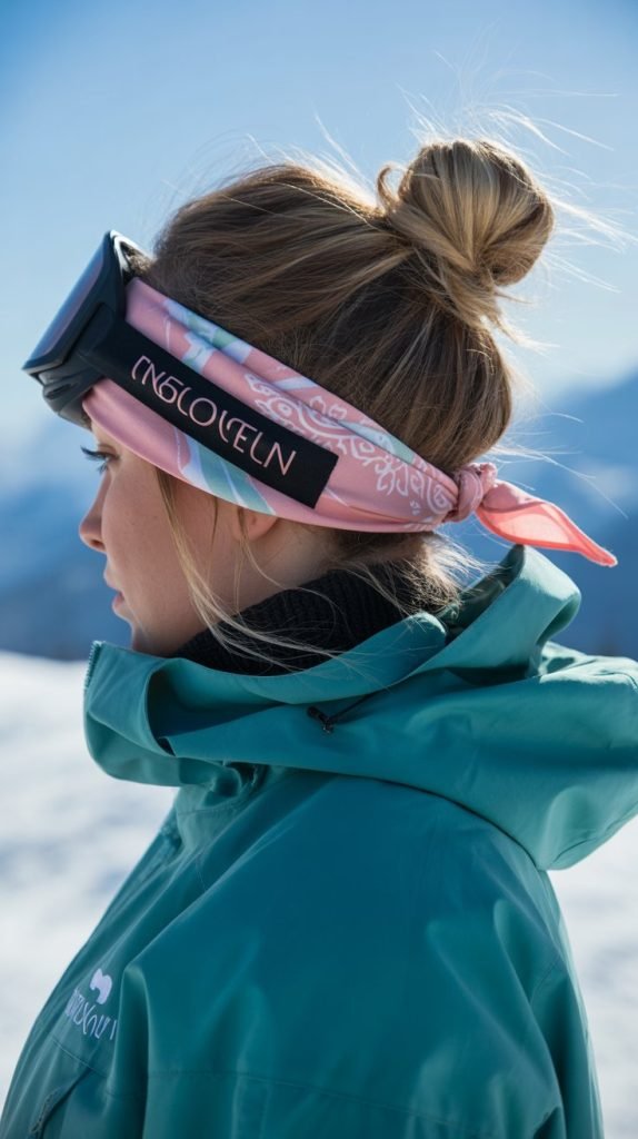 Bandana-Wrapped Low Bun