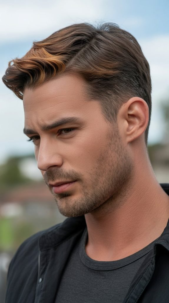 Subtle Caramel Lowlights for Depth