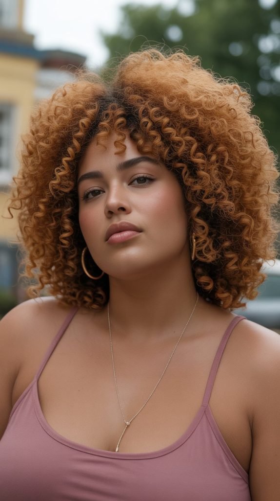 Voluminous Curly Afro