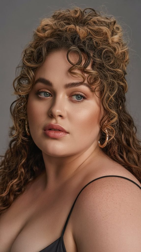 Voluminous High Crown Curls