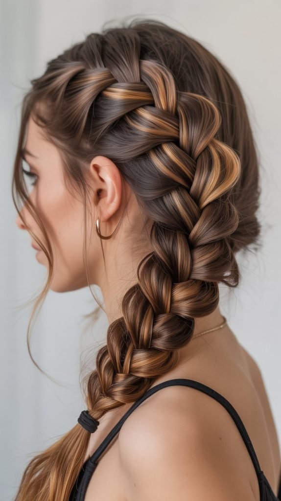 Pull-Through Braid with Caramel Layers