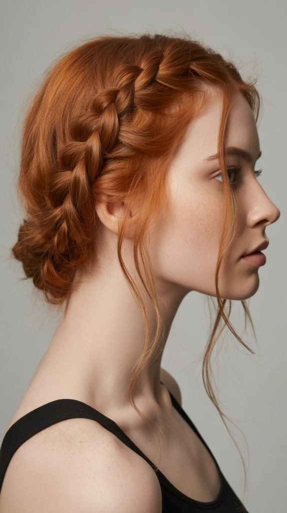 Waterfall Braid Half Up