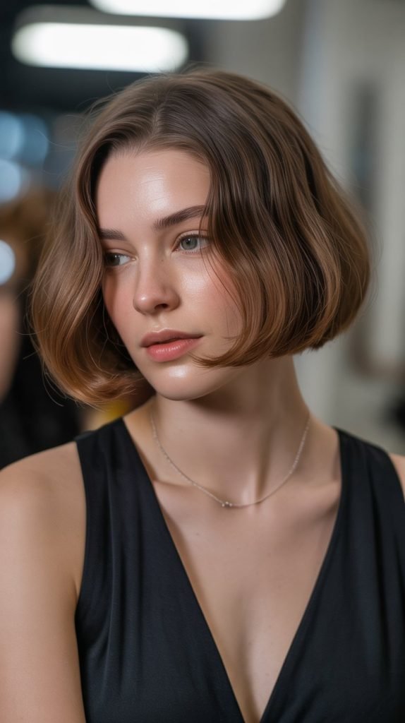 Rounded Bob with Curved Ends