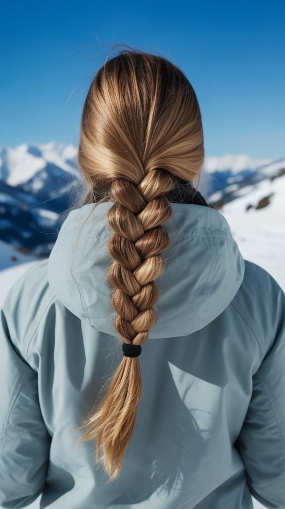 Criss-Cross Braided Ponytail