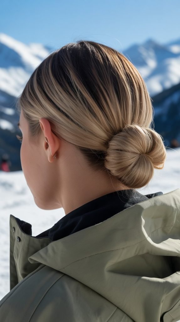 Slicked Back Low Bun