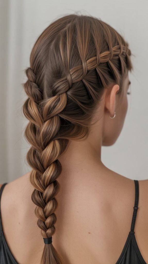  Snake Braid with Caramel Curves