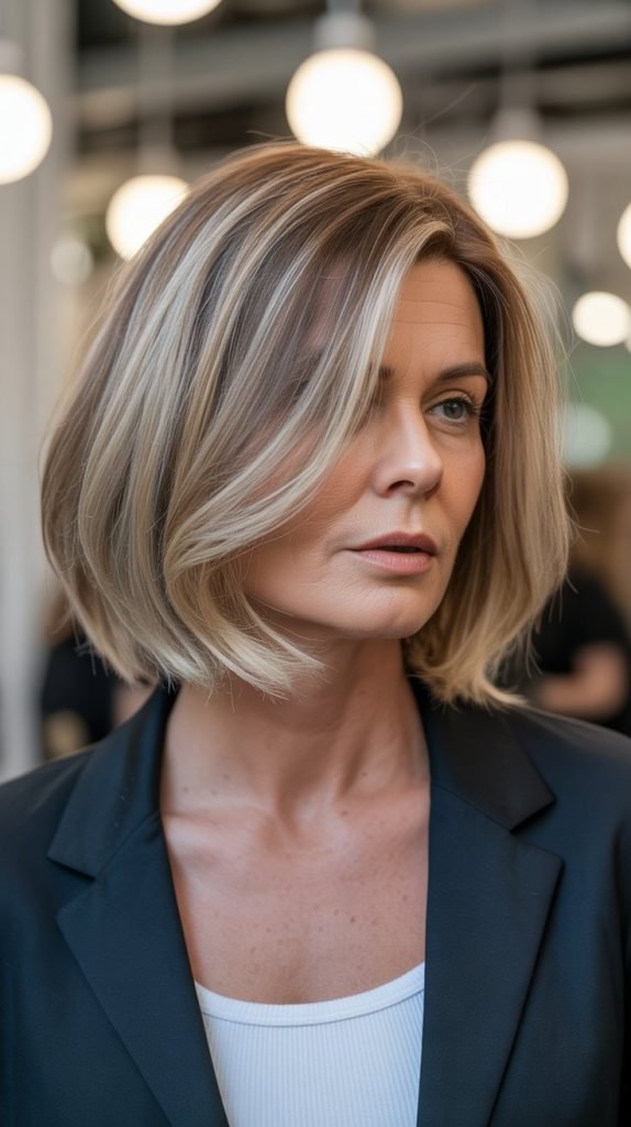 Bob with Balayage for Dimensional Volume