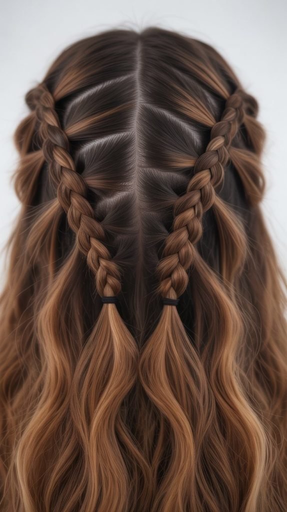  Starburst Braid with Caramel Rays