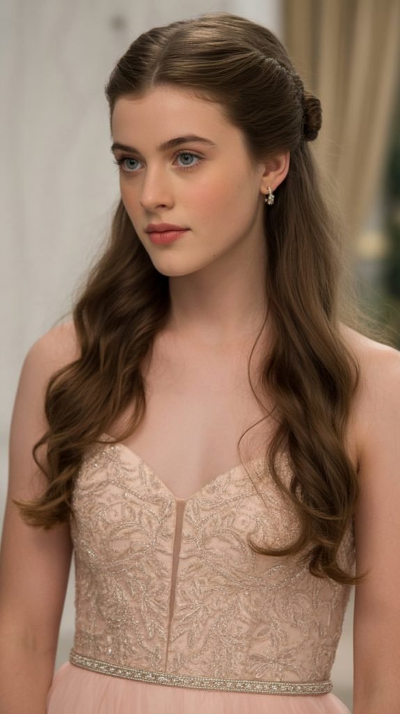 Classic Twisted Half-Up Style