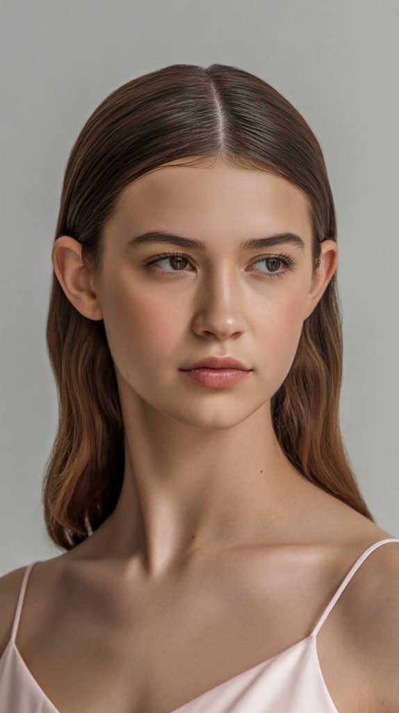 Straight and Center-Parted Minimalism