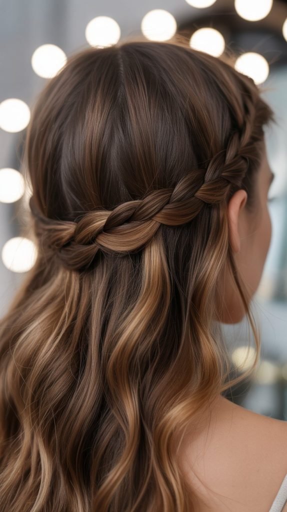 Twisted Crown with Caramel Braided Base