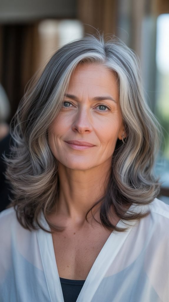 Soft Caramel Ribbons Through Silver