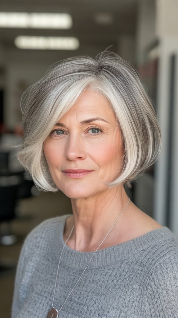 Silver Lowlights for Platinum Gray Hair