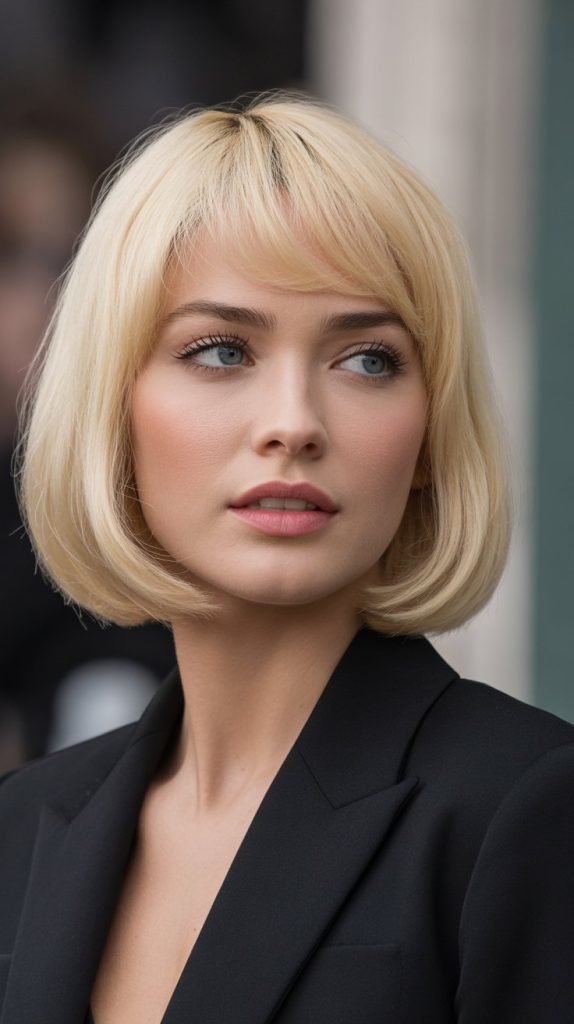 Bob with Side-Swept Bangs