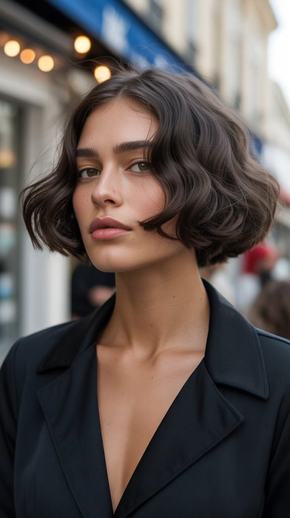 Classic French Bob with Natural Wave