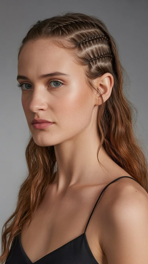 Diagonal Braided Half-Crown