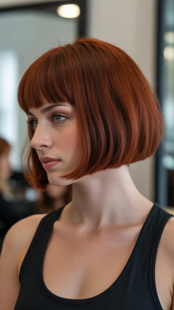 Graduated Bob with Rounded Bangs