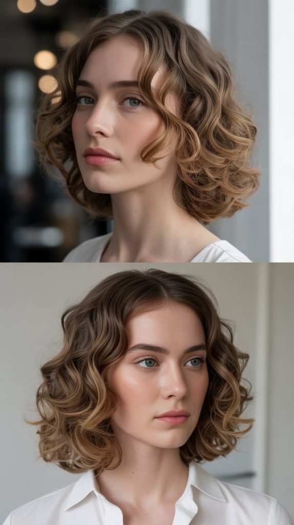 Long Bob with Soft Curls