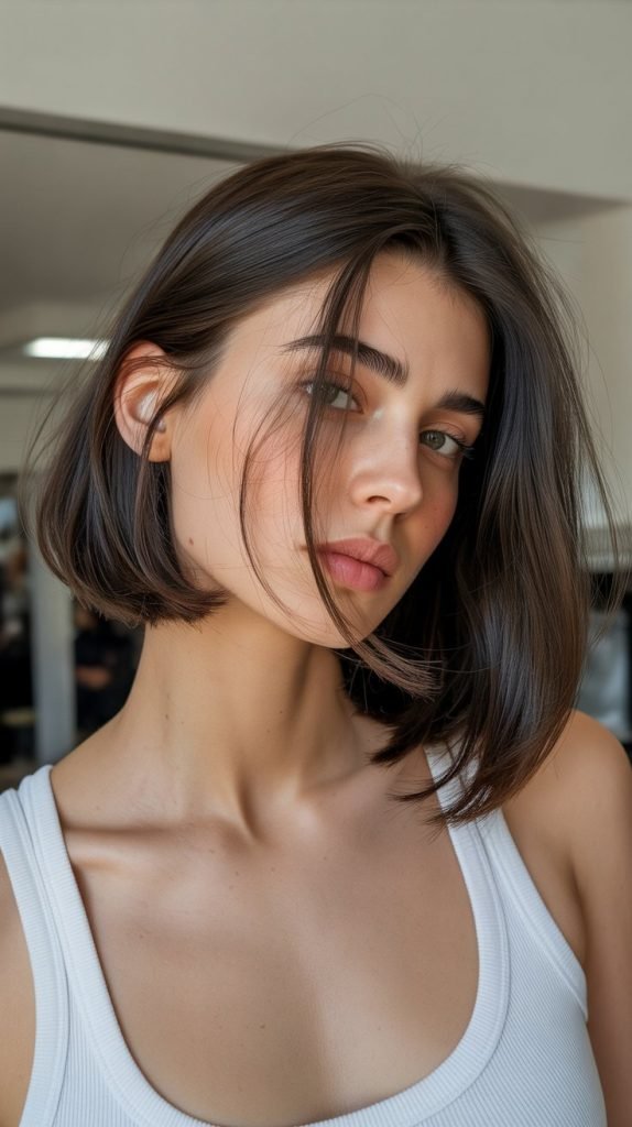  Long Bob with Side Part