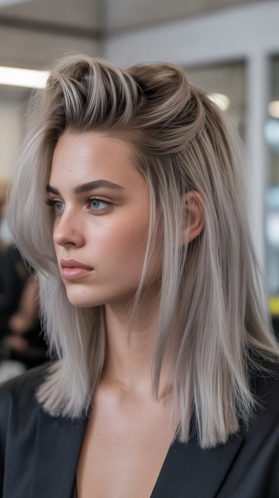  Long Bob with Volume at the Roots