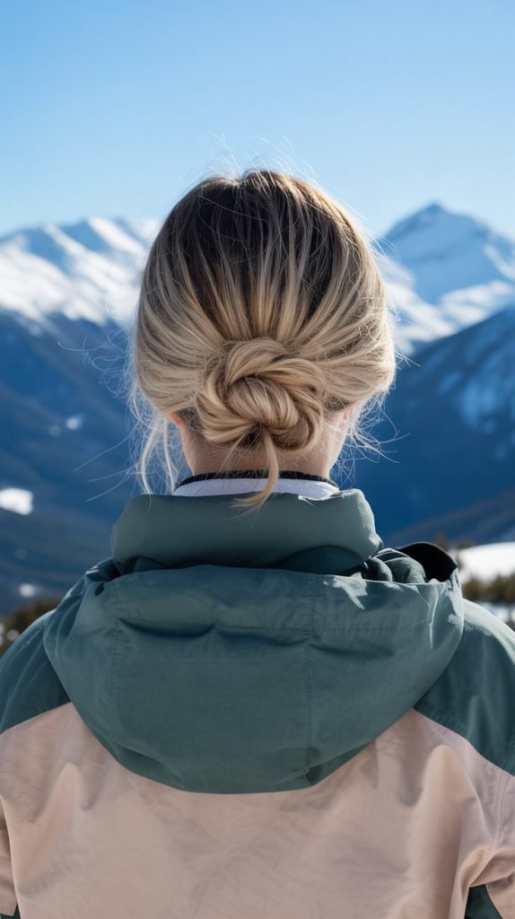 3. The Low Braided Bun