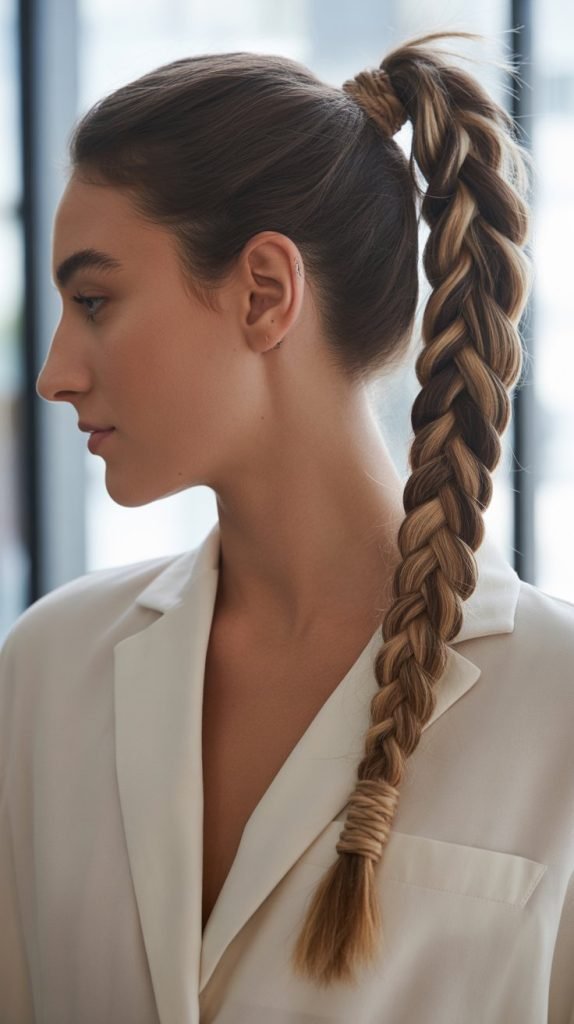 Wrapped Braided Ponytail Base