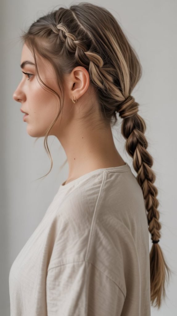 Twisted Rope Braid Ponytail