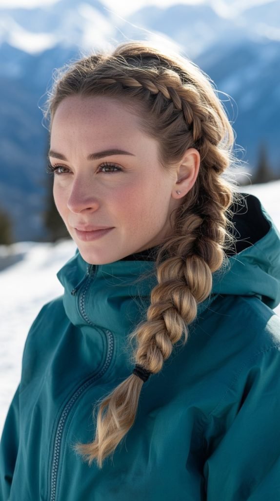 Side Braid with Wrapped Band