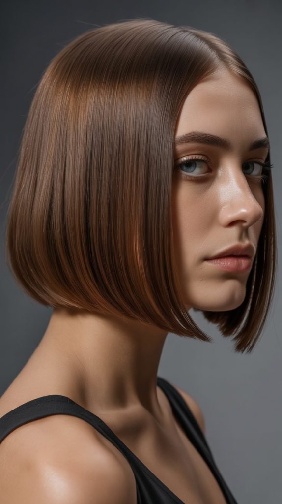 Sleek Straight Long Bob