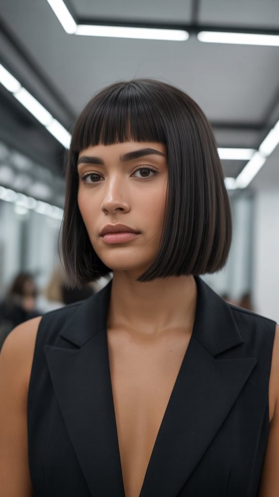  Sleek Midi with Micro Fringe