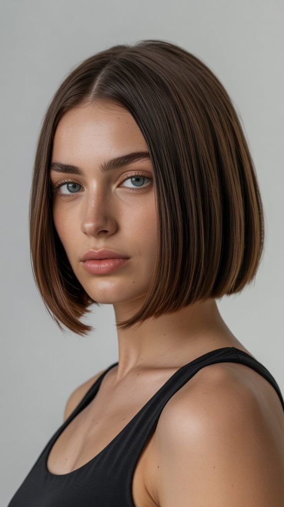 The Sleek Center-Parted Bob