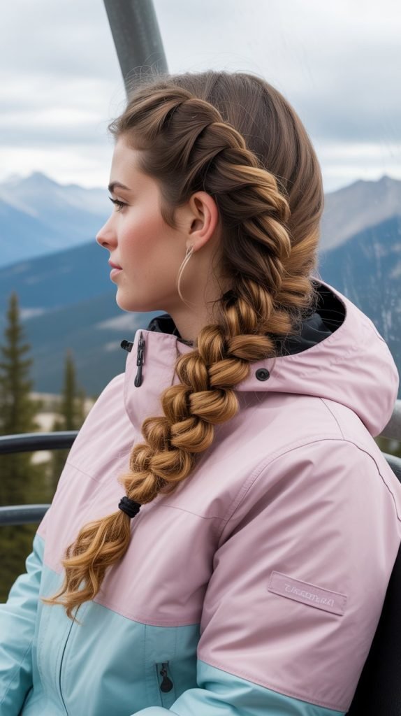 Side Swept Fishtail Braid