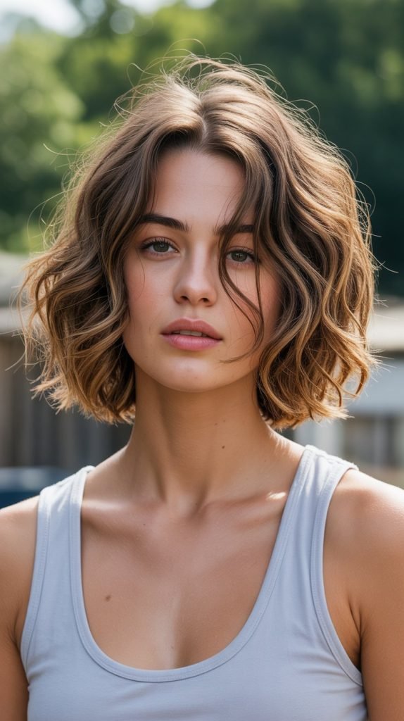 Tousled Long Bob