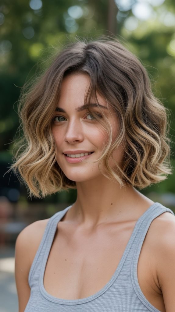 Wavy Long Bob (Beach Waves)