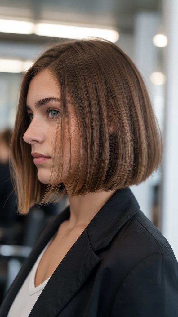 Angled Long Bob (A-Line Bob)