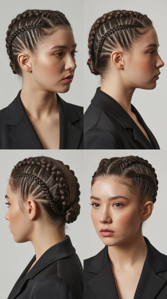 Angular Braided Updo