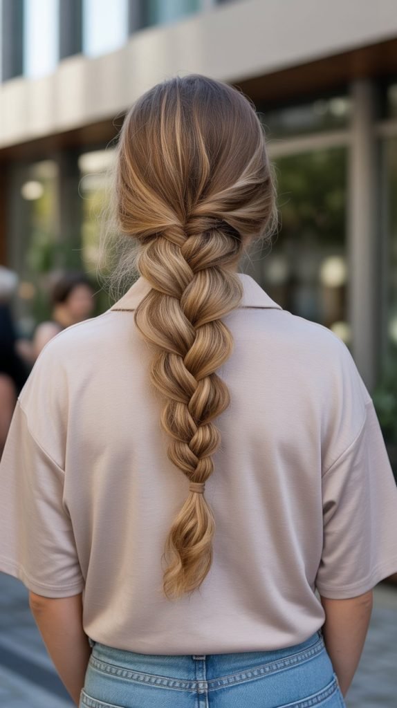Infinity Braid Half-Up