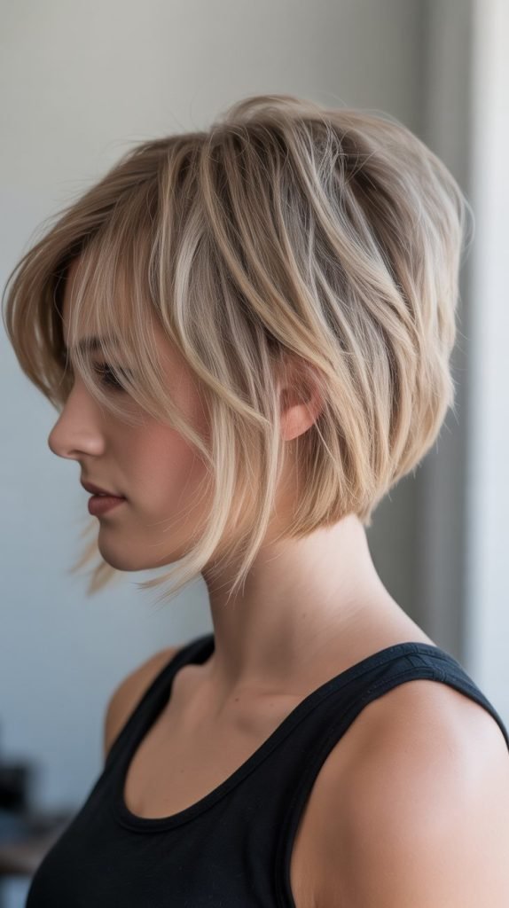 Inverted Bob with Stacked Back
