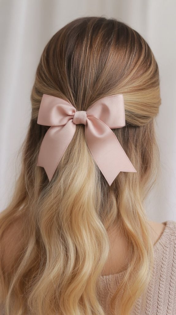 Half Up with Bow Detail