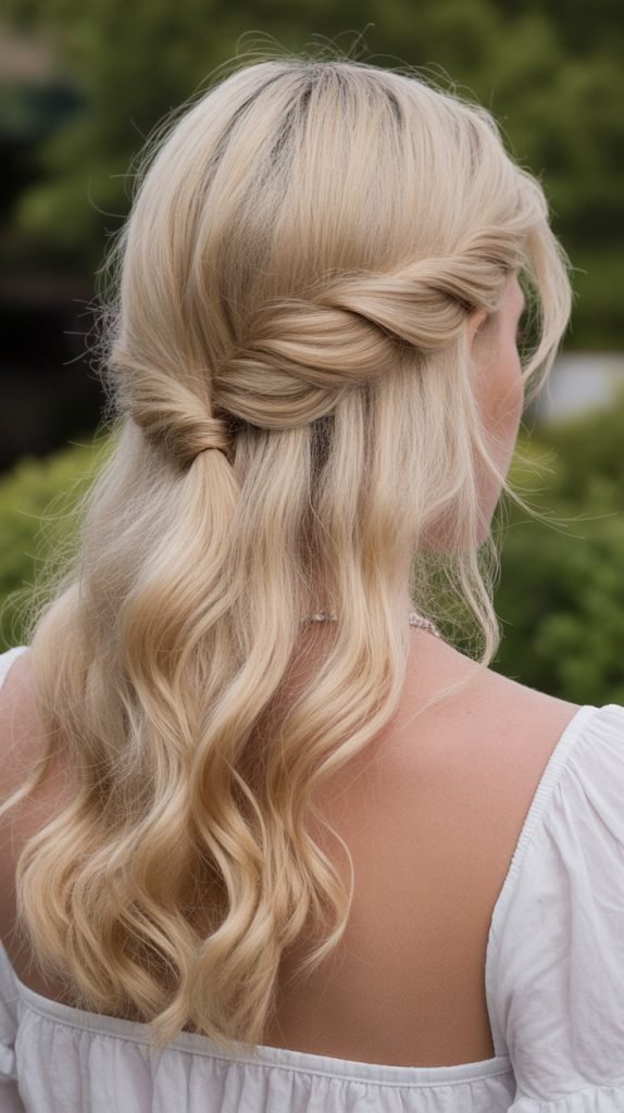 Twisted Half Up Style