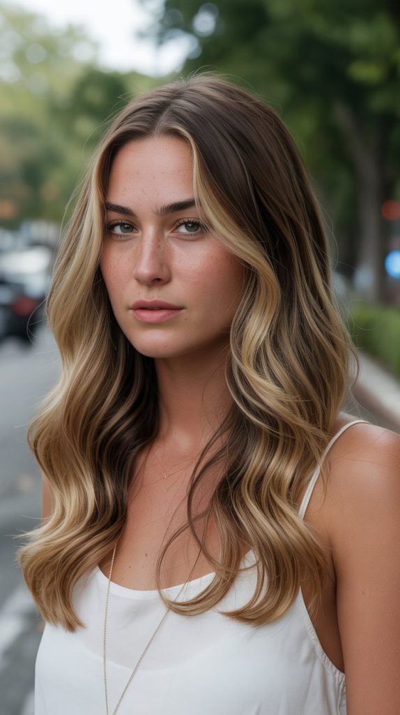 Natural-Looking Bronde Color Blend