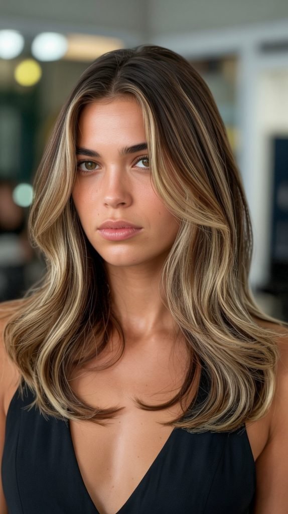 Blonde Highlights with Caramel Glaze