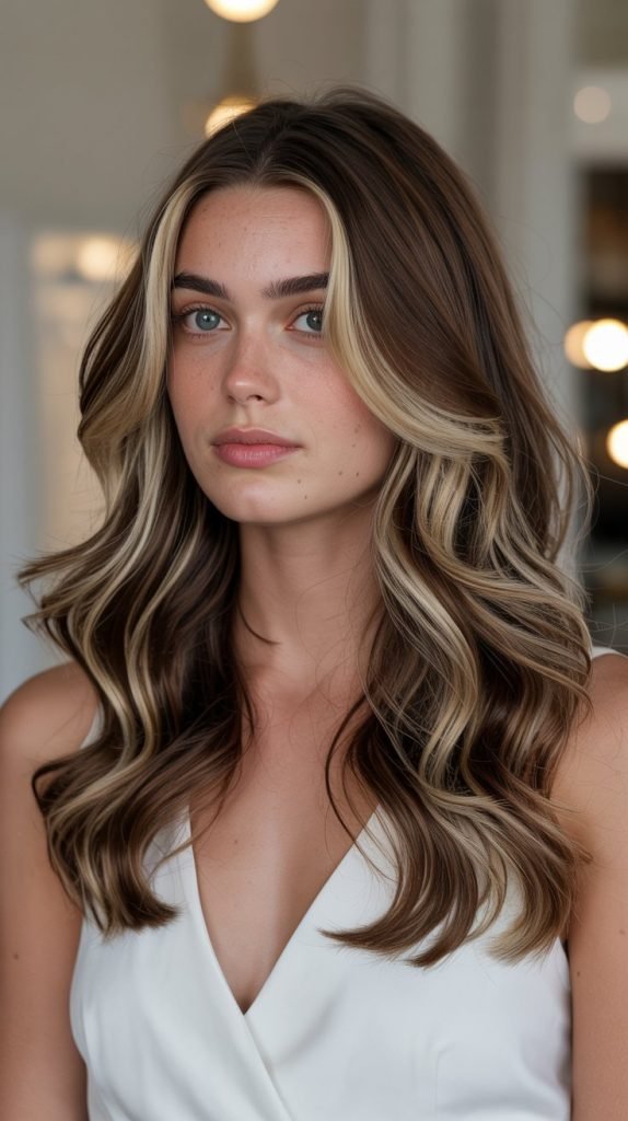 Blonde Highlights with Chocolate Lowlights