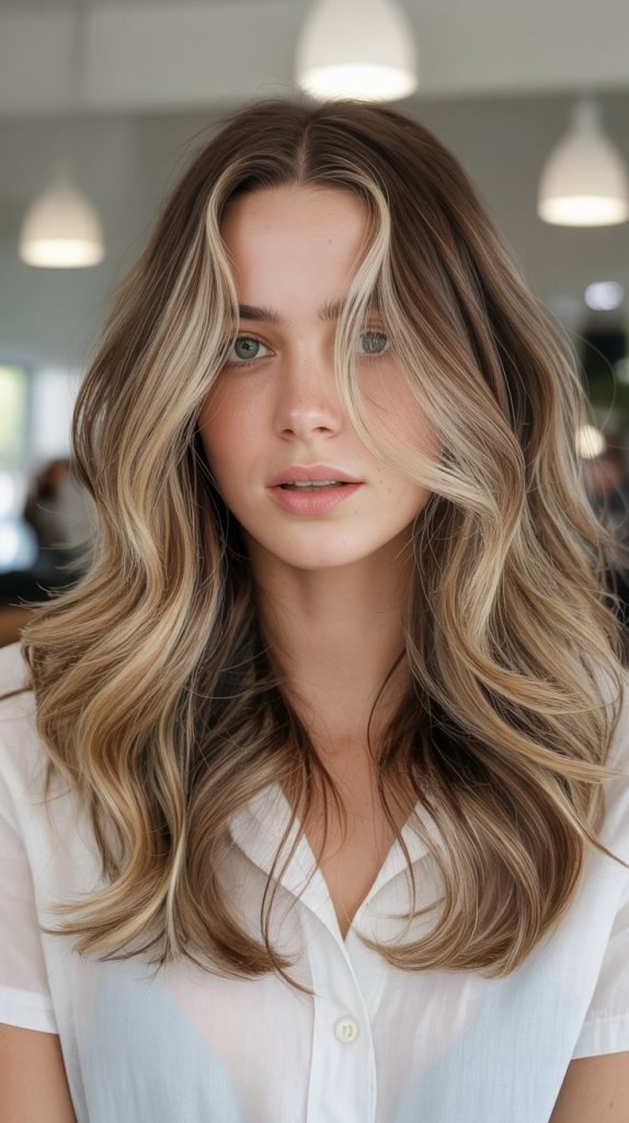 Blonde Babylights with Caramel Dimension